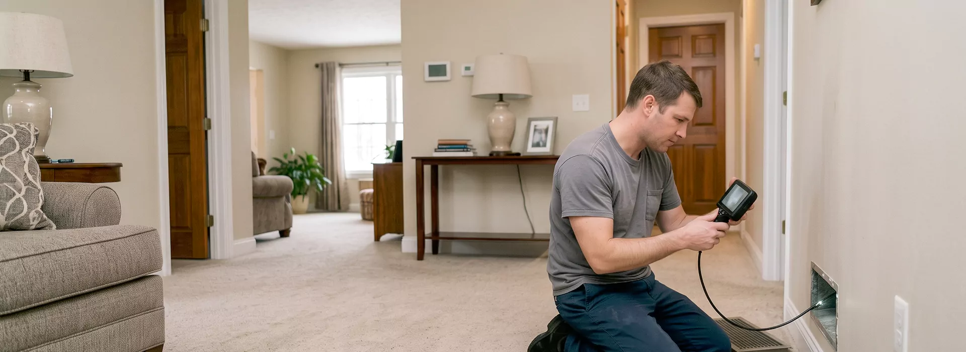 Air Duct Camera Inspection in Jackson Township, New Jersey