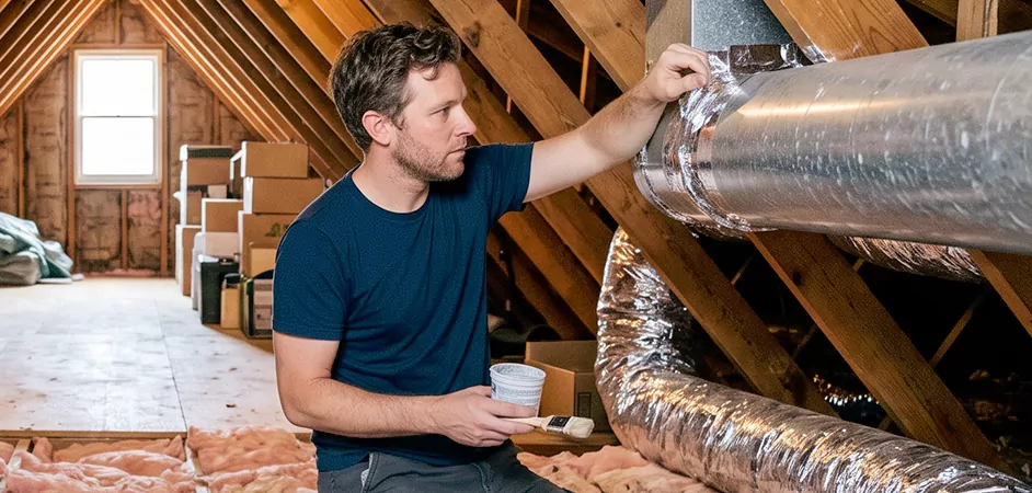 Duct Board Leak Repair in Jackson Township