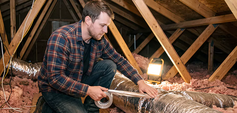 Attic Duct Sealing and Insulation in Jackson Township