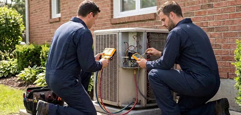 Heat Pump Inspection in Jackson Township